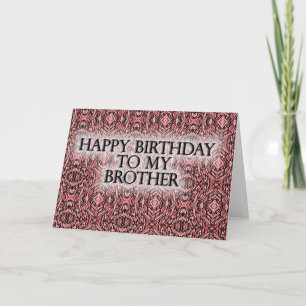 Grattis på födelsedagen till min broder kort