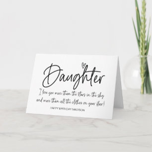 Grattis på födelsedagen till min dotter från Morsa Kort