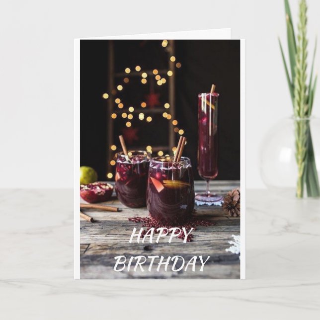 GRATTIS PÅ FÖDELSEDAGEN TILL MIN (ELLER VÅR) **CHE KORT (Framsida)