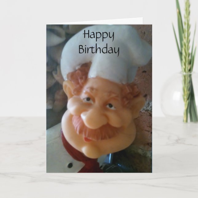 GRATTIS PÅ FÖDELSEDAGEN TILL MIN "FAVORITCHEF" KORT (Framsida)