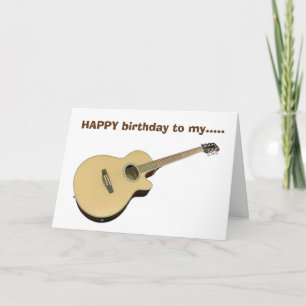 GRATTIS PÅ FÖDELSEDAGEN TILL MIN FAVORITE "GUITARI KORT