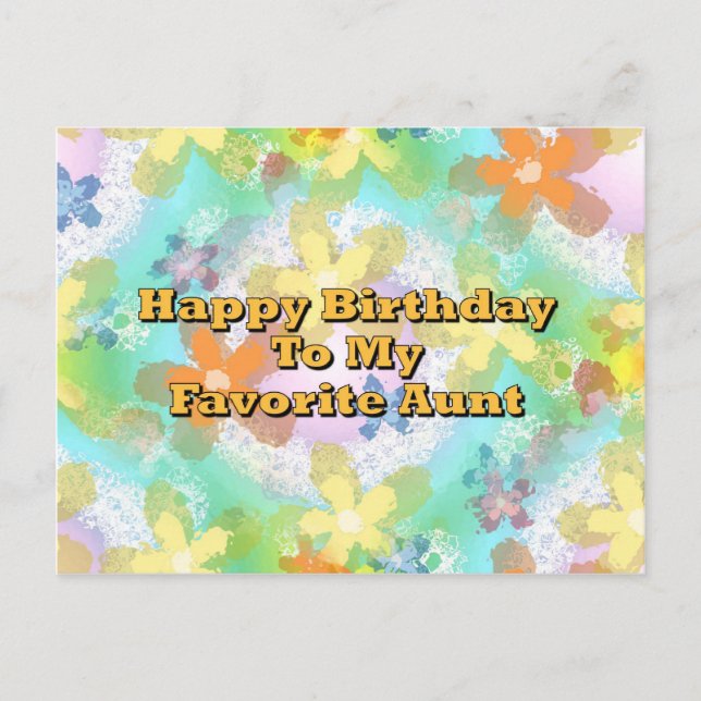 Grattis på födelsedagen till min favoritgrupp Most Vykort (Framsida)