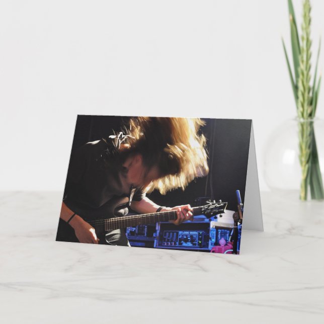 Grattis på födelsedagen till min favoritGuitarist Kort (Framsida)
