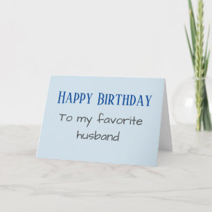 Grattis på födelsedagen till min favoritmake rolig helgkort