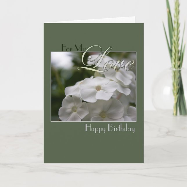 Grattis på födelsedagen till Min Kärlek Kort (Framsida)