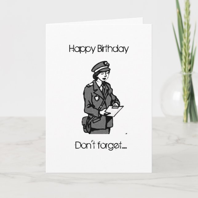 GRATTIS PÅ FÖDELSEDAGEN TILL MIN ***KONSTATERAR*** KORT (Framsida)