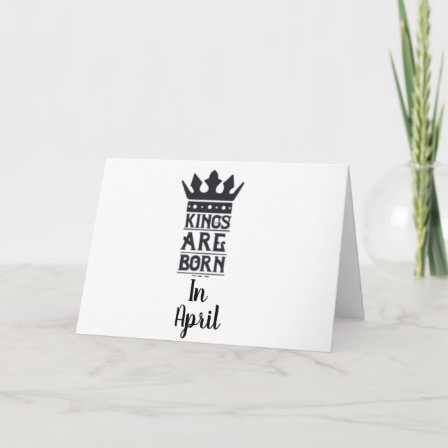GRATTIS PÅ FÖDELSEDAGEN TILL MIN "KUNG" BORN IN *A KORT (Framsida)