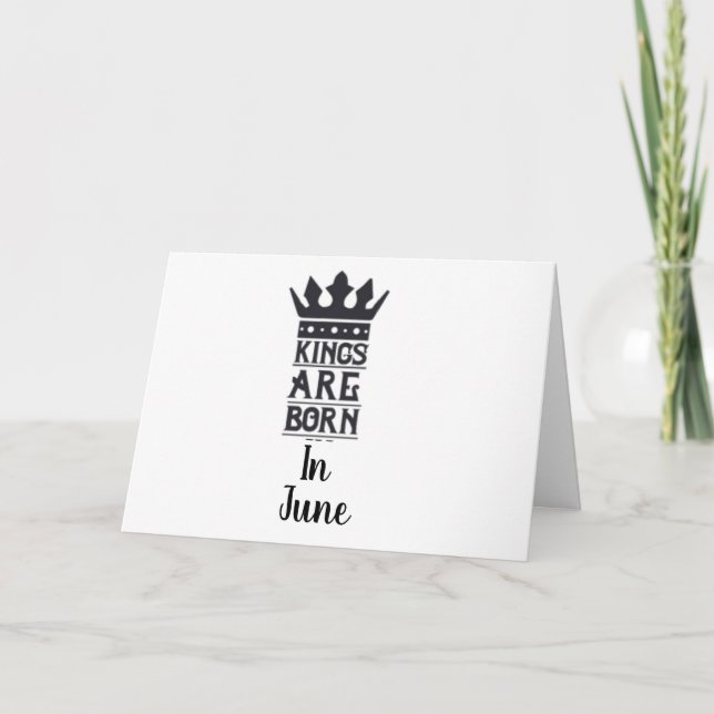 GRATTIS PÅ FÖDELSEDAGEN TILL MIN "KUNG" BORN IN *J KORT (Framsida)