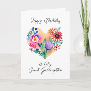 Grattis på födelsedagen till min svenska guddotter kort