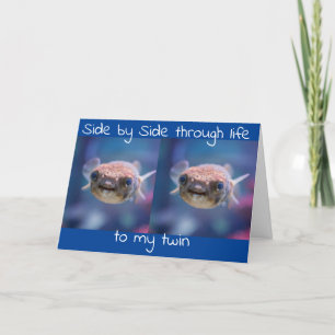 GRATTIS PÅ FÖDELSEDAGEN TILL MIN **TWIN BROTHER** KORT