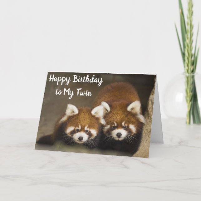 GRATTIS PÅ FÖDELSEDAGEN TILL MIN "TWIN" KORT (Framsida)