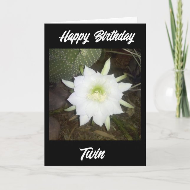 **GRATTIS PÅ FÖDELSEDAGEN till MITT TWIN**-KORT Kort (Framsida)