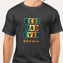 Grattis på födelsedagen till pappa, färglös Bästa T Shirt