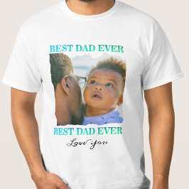 Grattis på födelsedagen till pappa, många fotokoll t shirt