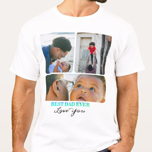 Grattis på födelsedagen till Pappa, Photo Collage- T Shirt