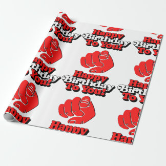 Grattis på födelsedagen till Papper radbrytning Presentpapper