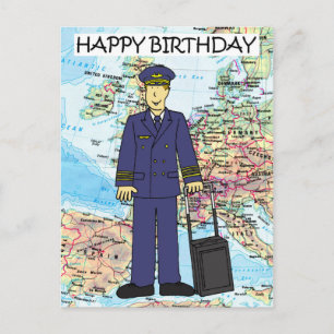 Grattis på födelsedagen till Pilot Vykort