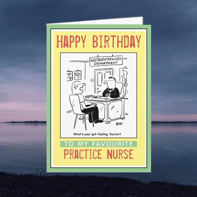 Grattis på födelsedagen till Practice Nurse Kort (Skapare uppladdad)