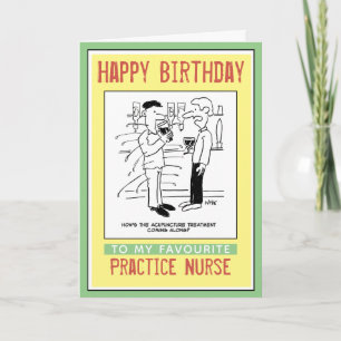 Grattis på födelsedagen till Practice Nurse Kort
