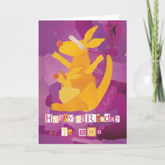 Grattis på födelsedagen till rothälsningskort kort