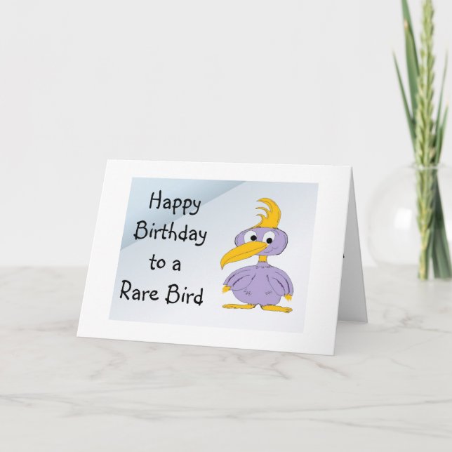 Grattis på födelsedagen till Sällsyntet Bird - Tec Kort (Framsida)