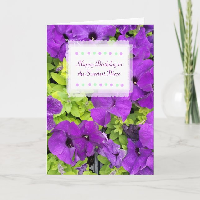Grattis på födelsedagen till Sötaste Niece Kort (Framsida)