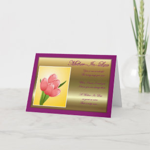 grattis på födelsedagen till svärmor med blommor kort