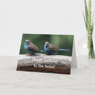 Grattis på födelsedagen till twillingar! kort