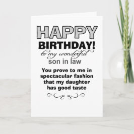 Grattis på födelsedagen till underbar son i juridi kort