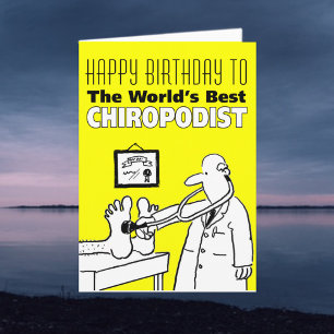 Grattis på födelsedagen till världens bästa Chirop Kort