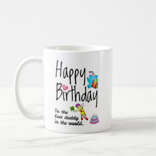 Grattis på födelsedagen till världens bästa pappa kaffemugg