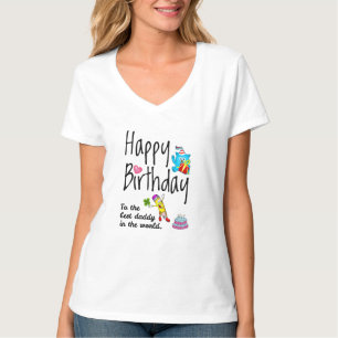 Grattis på födelsedagen till världens bästa pappa t shirt