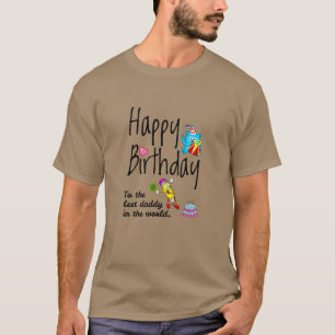 Grattis på födelsedagen till världens bästa pappa t shirt