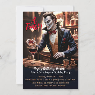 "Grattis på födelsedagen Toast, Vampyre Bartender Inbjudningar