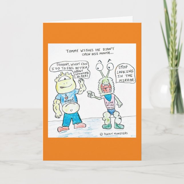 Grattis på födelsedagen - Tommy & Grumpy Johnny Kort (Framsida)