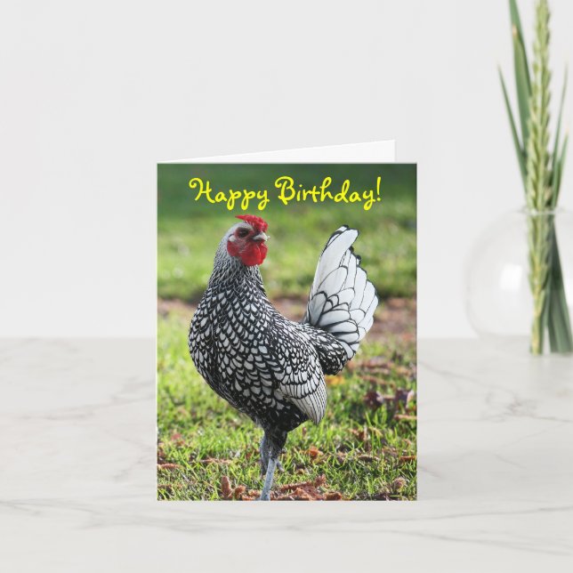 Grattis på födelsedagen, tomt kort (Framsida)