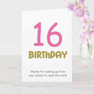 grattis på födelsedagen tonåring i anpassningsbar kort