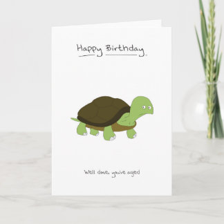Grattis på födelsedagen - Tortoise Kort