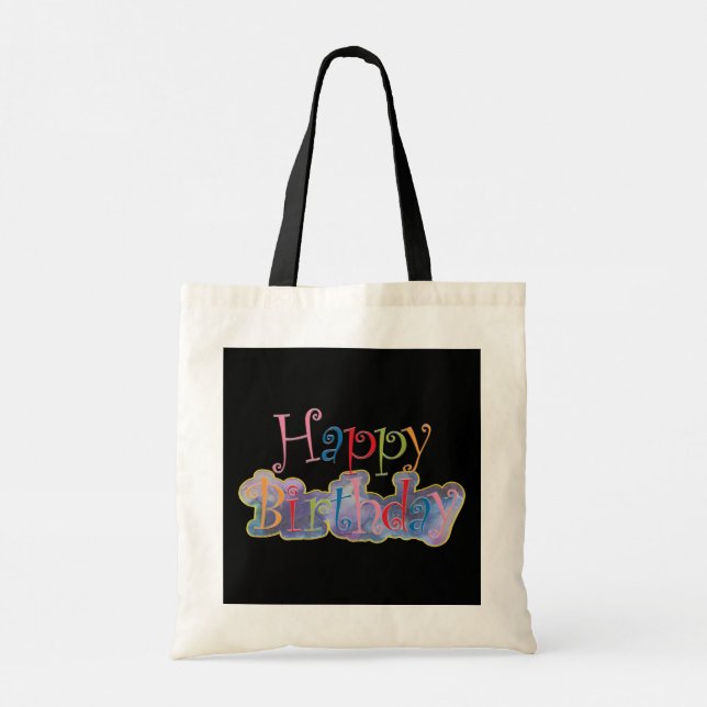 Grattis på födelsedagen Tote Bag Tygkasse (Baksida)