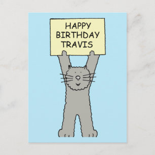 Grattis på födelsedagen Travis Vykort
