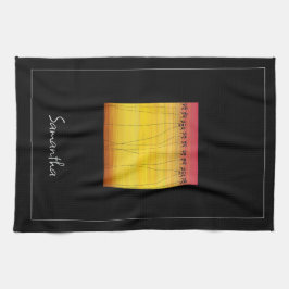 Grattis på födelsedagen, tropisk sommar kökshandduk