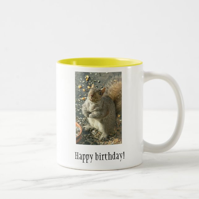 Grattis på födelsedagen! Två-Tonad mugg (Höger)