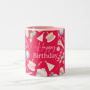 Grattis på födelsedagen Två-Tonad mugg