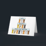Grattis på födelsedagen Twin Brother Cute Cats. Kort<br><div class="desc">Tecknad kattungar som håller upp pastellblåa färgader som säger "Grattis på födelsedagen till min tvillingbror".</div>