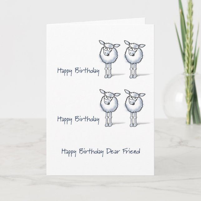 Grattis på födelsedagen TWO EWE! Kort (Framsida)