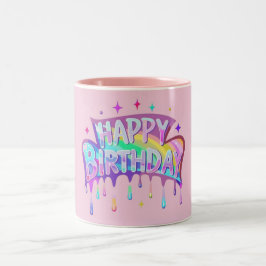 "Grattis på födelsedagen Typografi" Mugg