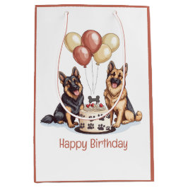 Grattis på födelsedagen-tyska shepherd Hundar Birt