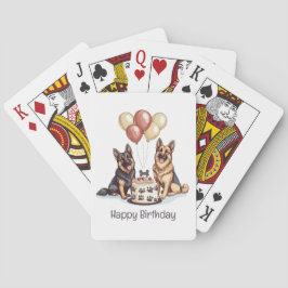Grattis på födelsedagen-tyska shepherd Hundar Birt Casinokort