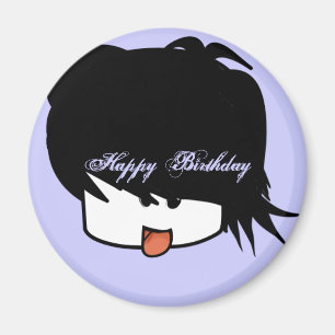 Grattis på födelsedagen Ultra Cute Anime Boy Magnet