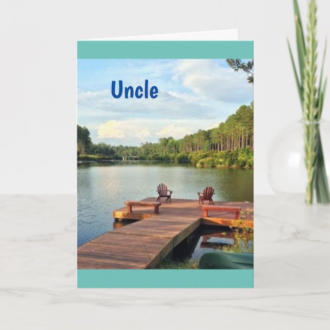**"GRATTIS PÅ FÖDELSEDAGEN*** UNCLE-kort Kort (Framsida)